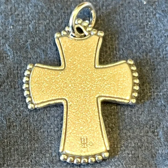 James Avery retired Sterling silver heart love flower floral charm pendant - Picture 4 of 6